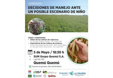 Anunciaron jornada estratégica sobre manejo hídrico ante el escenario de “El Niño”