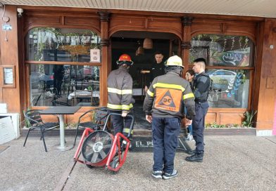 Susto en un bar céntrico de General Pico por un principio de incendio en un calefactor