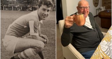 Alvear despidió a “Mingo” Gette, histórico goleador del Azul