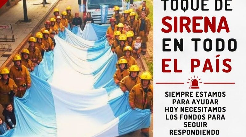 Bomberos Voluntarios harán sonar las sirenas en todo el país: Intendente Alvear se suma al reclamo