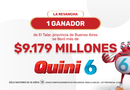Histórico pozo en el Quini 6: un apostador se llevó más de 9.179 millones de pesos