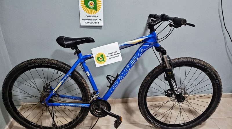 Un padre entregó en la comisaría de Rancul una bicicleta que su hijo y otro menor habían sustraído en Quetrequén