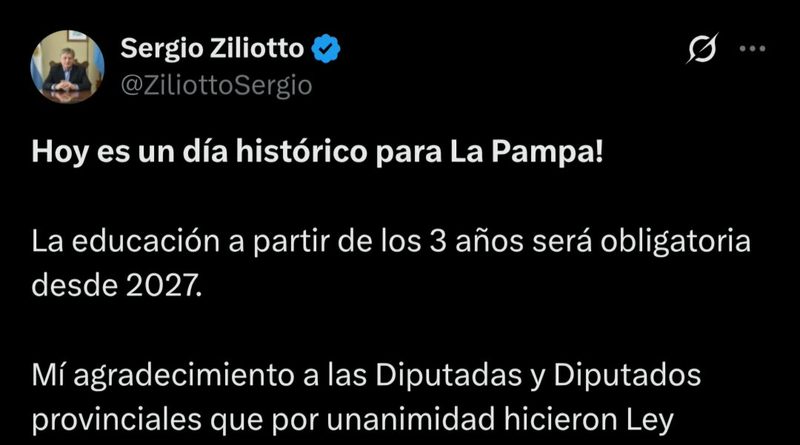 Histórico: La Pampa aprobó la obligatoriedad de la sala de 3 años a partir de 2027